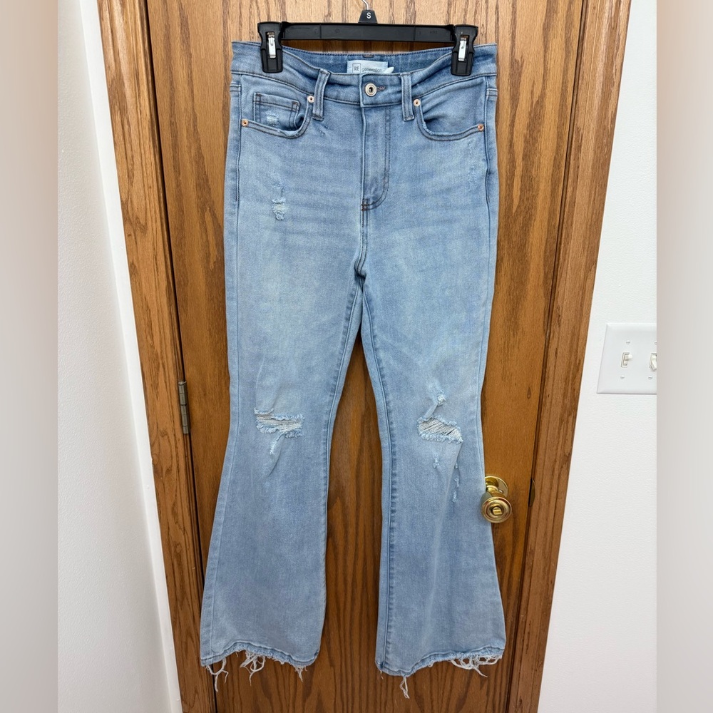 Pre-owned Celebrity Pink High-Rise Flare Jeans Size 7/28